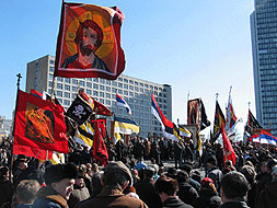 Народное стояние-митинг в поддержку братьев-Сербов в Косово и Метохии